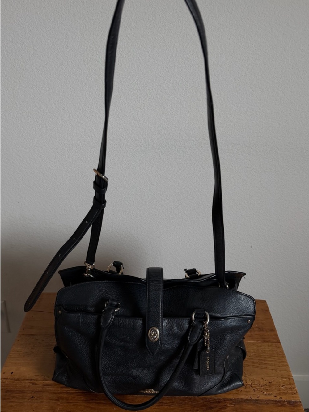 Coach Black Leather Bag
